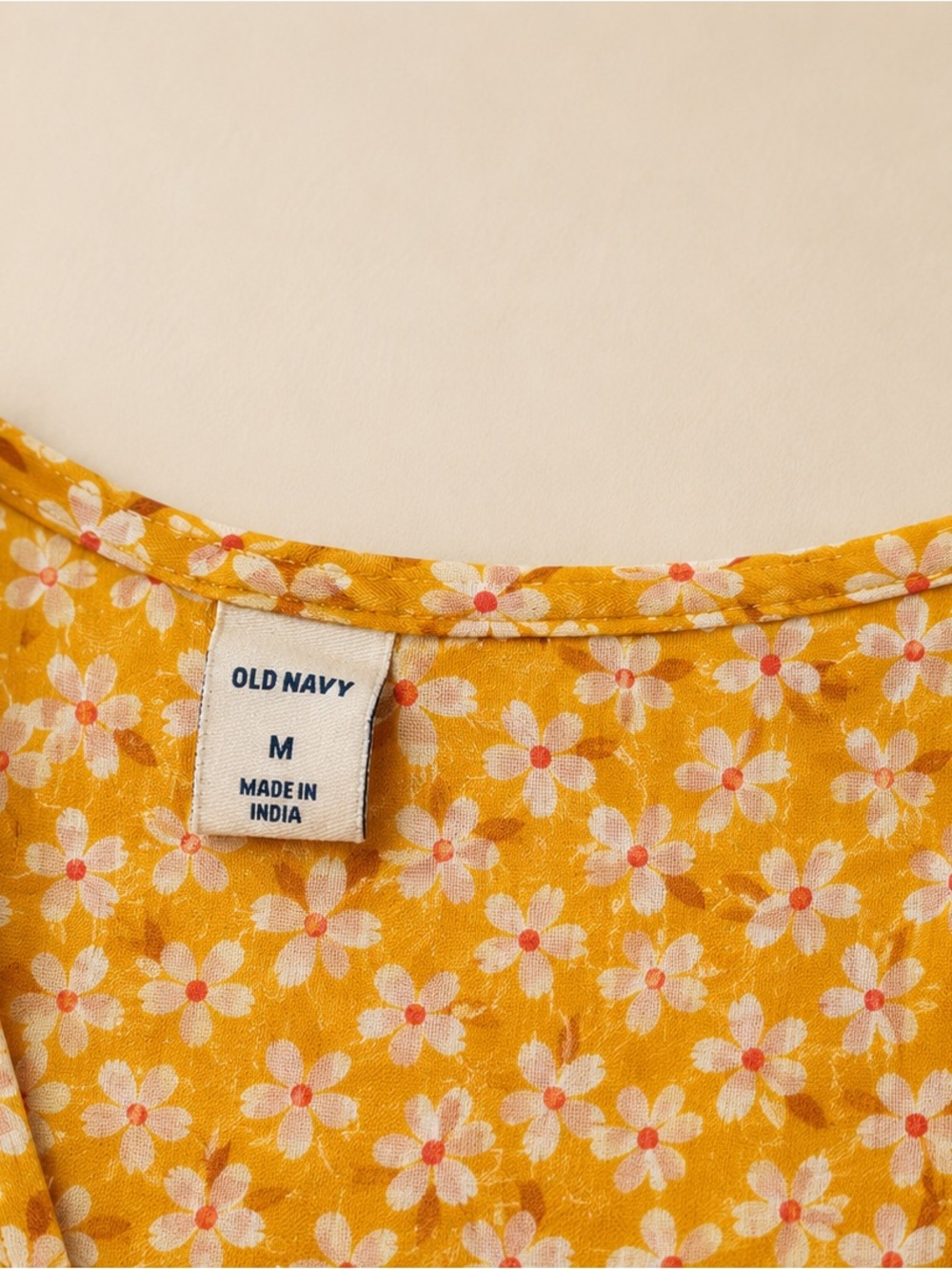Old Navy Yellow Floral Maxi Dress Medium Floral Boho - Picture 5 of 5